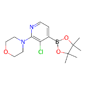 4-(3-氯-4-(4,4,5,5-四甲基-1,3,2-二氧硼杂环戊烷-2-基)吡啶-2-基)吗啉