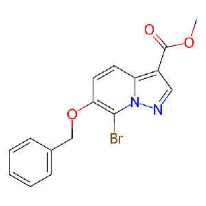 6-(苄氧基)-7-溴吡唑并[1,5-a]吡啶-3-羧酸甲酯