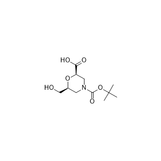 (2R,6S)-4-(叔丁氧羰基)-6-(羟甲基)吗啉-2-羧酸