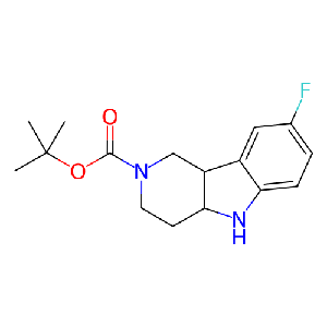 8-氟-3,4,4a，5-四氢-1H-吡啶并[4,3-b]吲哚-2(9bH)-羧酸叔丁酯