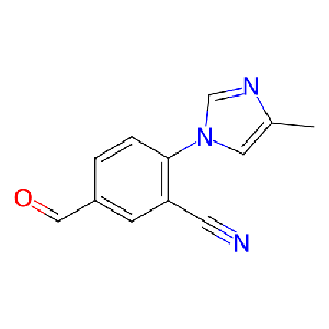 5-甲酰-2-(4-甲基-1H-咪唑基-1-基)苯甲腈