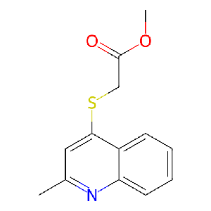 2-[((2-甲基-4-喹啉基)硫烷基]乙酸甲酯