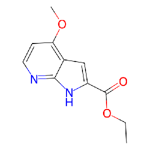 1H-吡咯并[2,3-b]吡啶-2-羧酸，4-甲氧基-乙酯