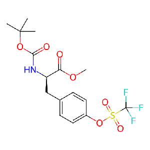 ((叔丁氧基羰基)氨基)-3-(4-(((三氟甲基)磺酰基)氧基)苯基)丙酸甲酯