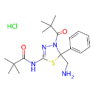 N-(5-(氨基甲基)-5-苯基-4-新戊酰-4,5-二氢-1,3,4-噻二唑-2-基)新戊酰胺盐酸盐