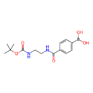 (4-((2-((叔丁氧基羰基)氨基)乙基)氨基甲酰基)苯基)硼酸,860626-05-7