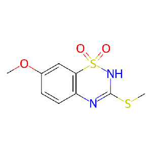7-甲氧基-3-(甲硫基)-2H-苯并[e][1,2,4]噻二嗪1,1-二氧化物