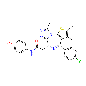 2-((6R)-4-(4-氯苯基)-2,3,9-三甲基-6H-噻吩并[3,2-f][1,2,4]三唑并[4,3-a][1,4]二氮杂-6-基)-N-(4-羟基苯基)乙酰胺