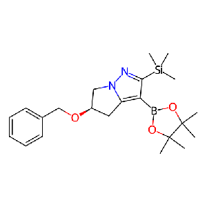 (R)-5-(苄氧基)-3-(4,4,5,5-四甲基-1,3,2-二氧硼戊环-2-基)-2-(三甲基甲硅烷基)-5,6-二氢-4H-吡咯并[1,2-b]吡唑