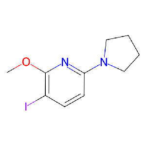 3-碘-2-甲氧基-6-(吡咯烷-1-基)吡啶,1228666-06-5