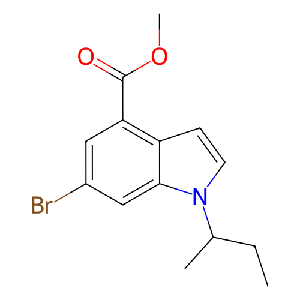 6-溴-1-(仲丁基)-1H-吲哚-4-羧酸甲酯