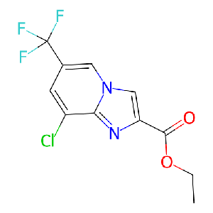 6-三氟甲基-8-氯咪唑并[1,2-a]吡啶-2-甲酸乙酯