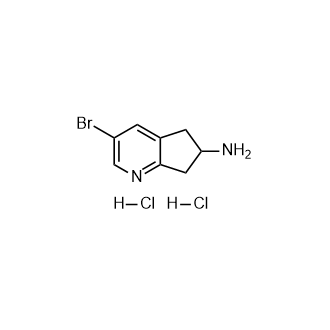 3-溴-6,7-二氢-5H-环戊二烯并[b]吡啶-6-胺二盐酸盐