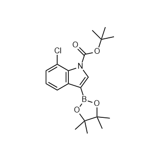 7-氯-3-(4,4,5,5-四甲基-1,3,2-二氧硼杂环戊烷-2-基)-1H-吲哚-1-羧酸叔丁酯