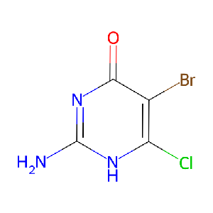2-氨基-5-溴-6-氯嘧啶-4(1H)- 酮