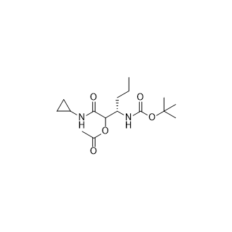 (3S)-3-((叔丁氧基羰基)氨基)-1-(环丙基氨基)-1-氧代己烷-2-基乙酸酯
