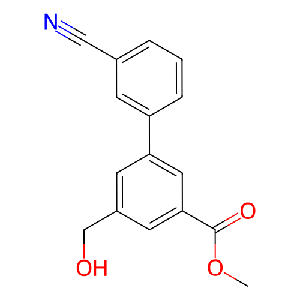 3'-氰基-5-(羟甲基)-[1,1'-联苯] -3-羧酸甲酯,225657-76-1