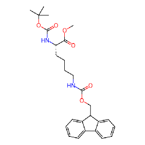 (S)-6-((((9H-芴-9-基)甲氧基)羰基)氨基)-2-((叔丁氧基羰基)氨基)己酸甲酯