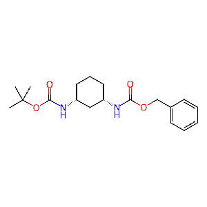 苄基((1R,3S)-环己烷-1,3-二基)二氨基甲酸叔丁酯(左旋)