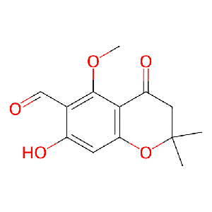 7-羟基-5-甲氧基-2,2-二甲基-4-氧代色满-6-甲醛