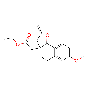 2-(2-烯丙基-6-甲氧基-1-氧代-1,2,3,4-四氫萘-2-基)乙酸乙酯