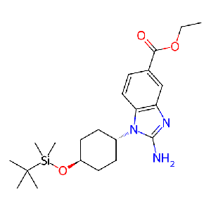 2-氨基-1-[反式-4-[(叔丁基二甲基甲硅烷基)氧基]環(huán)己基]-1H-苯并[d]咪唑-5-羧酸乙酯