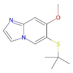 6-(叔丁硫基)-7-甲氧基咪唑并[1,2-a]吡啶