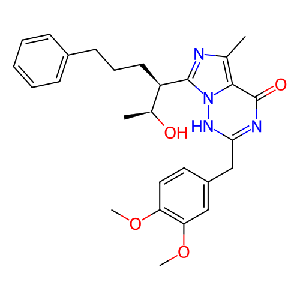 2-(3,4-二甲氧基苄基)-7-((2S,3S)-2-羟基-6-苯基己-3-基)-5-甲基咪唑并[5,1-f][1,2,4]三嗪-4(3H)-酮