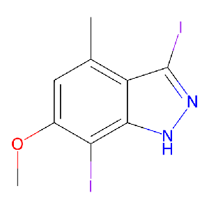 3,7-二碘-6-甲氧基-4-甲基-1H-吲唑,1352397-42-2