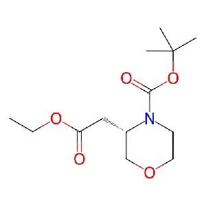 (S)-3-(2-乙氧基-2-氧代乙基)吗啉-4-羧酸叔丁酯,761460-04-2