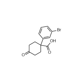 1-(3-溴苯基)-4-氧代环己烷-1-羧酸