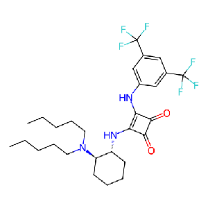 3-[[3,5-雙(三氟甲基)苯基]氨基]-4-[[(1R,2R)-2-(二戊基)環(huán)己基]氨基]-3-環(huán)丁烯-1,2-二酮