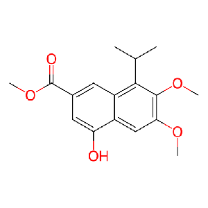 4-羟基-8-异丙基-6,7-二甲氧基-2-萘甲酸甲酯