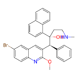 (1S,2R)-1-(6-溴-2-甲氧基喹啉-3-基)-4-(二甲基氨基)-2-(萘-1-基)-1-苯基丁-2-醇,857086-93-2