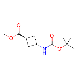 反式-3-((叔丁氧基羰基)氨基)环丁烷羧酸甲酯,1101173-77-6