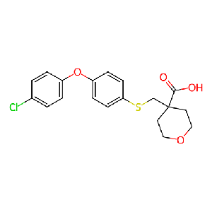 4-((((4-(4-氯苯氧基)苯基)硫基)甲基)四氢-2H-吡喃-4-羧酸