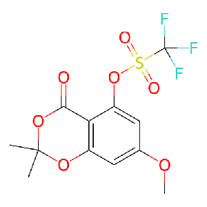7-甲氧基-2,2-二甲基-4-氧代-4H-苯并[d][1,3]二噁英-5-基三氟甲磺酸酯
