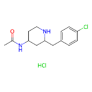 N-((2R,4S)-2-(4-氯苄基)哌啶-4-基)乙酰胺盐酸盐