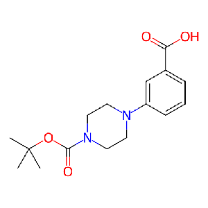 3-(4-(叔丁氧羰基)哌嗪-1-基)苯甲酸,193818-13-2
