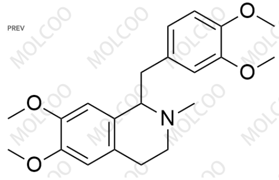 阿曲库铵EP杂质G,DL-Laudanosine; 1-(3,4-dimethoxybenzyl)-6,7-dimethoxy-2-methyl-1,2,3,4-tetrahydroisoquinoline