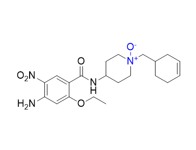 西尼必利雜質(zhì)07,4-(4-amino-2-ethoxy-5-nitrobenzamido)-1-(cyclohex-3-en-1-ylmethyl)piperidine 1-oxide