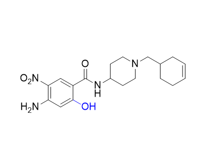 西尼必利雜質(zhì)09,4-amino-N-(1-(cyclohex-3-en-1-ylmethyl)piperidin-4-yl)-2-hydroxy-5-nitrobenzamide