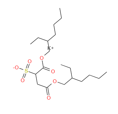 1,2-二(2-乙基己基氧碳基)乙烷磺酸钾,Potassium dioctyl sulfosuccinate