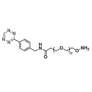四嗪-聚乙二醇-羟胺,Tetrazine-PEG-Aminooxy;TZ-PEG-Aminooxy