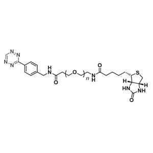 Tetrazine-PEG-Biotin，四嗪-聚乙二醇-生物素，TZ-PEG-Biotin