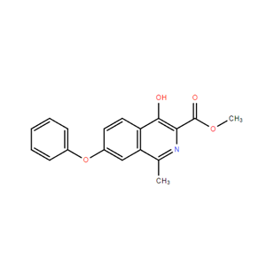 1-甲基-4-羟基-7-苯氧基异喹啉-3-甲酸甲酯1421312-34-6