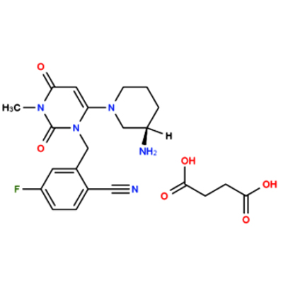 琥珀酸曲格列汀,2-[[6-[(3R)-3-aminopiperidin-1-yl]-3-methyl-2, ,butanedioic acid