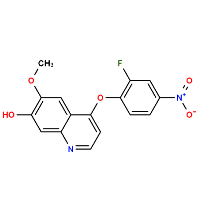 6-甲氧基-7-羟基-4-(2-氟-4-硝基-苯氧基)-喹啉,4-(2-fluoro-4-nitro-phenoxy)-6-Methoxy-quinolin-7-ol