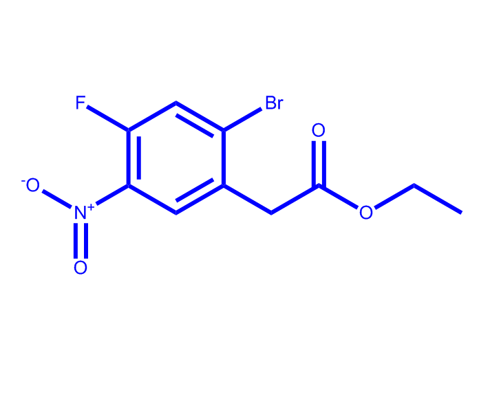 2-溴-4-氟-5-硝基苯乙酸乙酯,Benzeneacetic acid, 2-bromo-4-fluoro-5-nitro-, ethyl ester