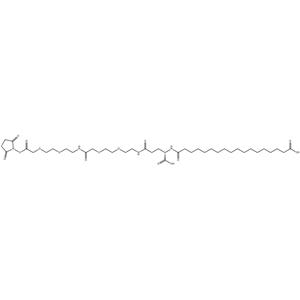 索玛鲁肽侧链-OSU裂解体,Boc-His(Trt)-Aib-Glu(OtBu)-Gly-NHS